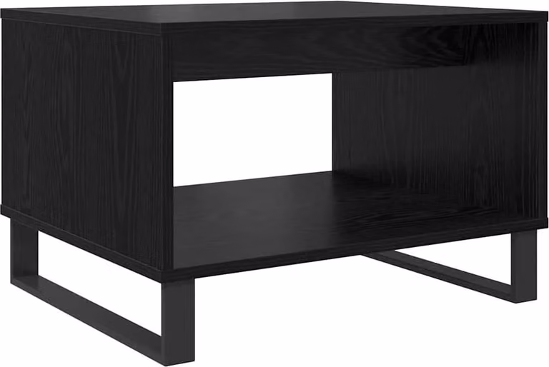 Tavolino da salotto Rovere nero 60 x 50 x 40 cm