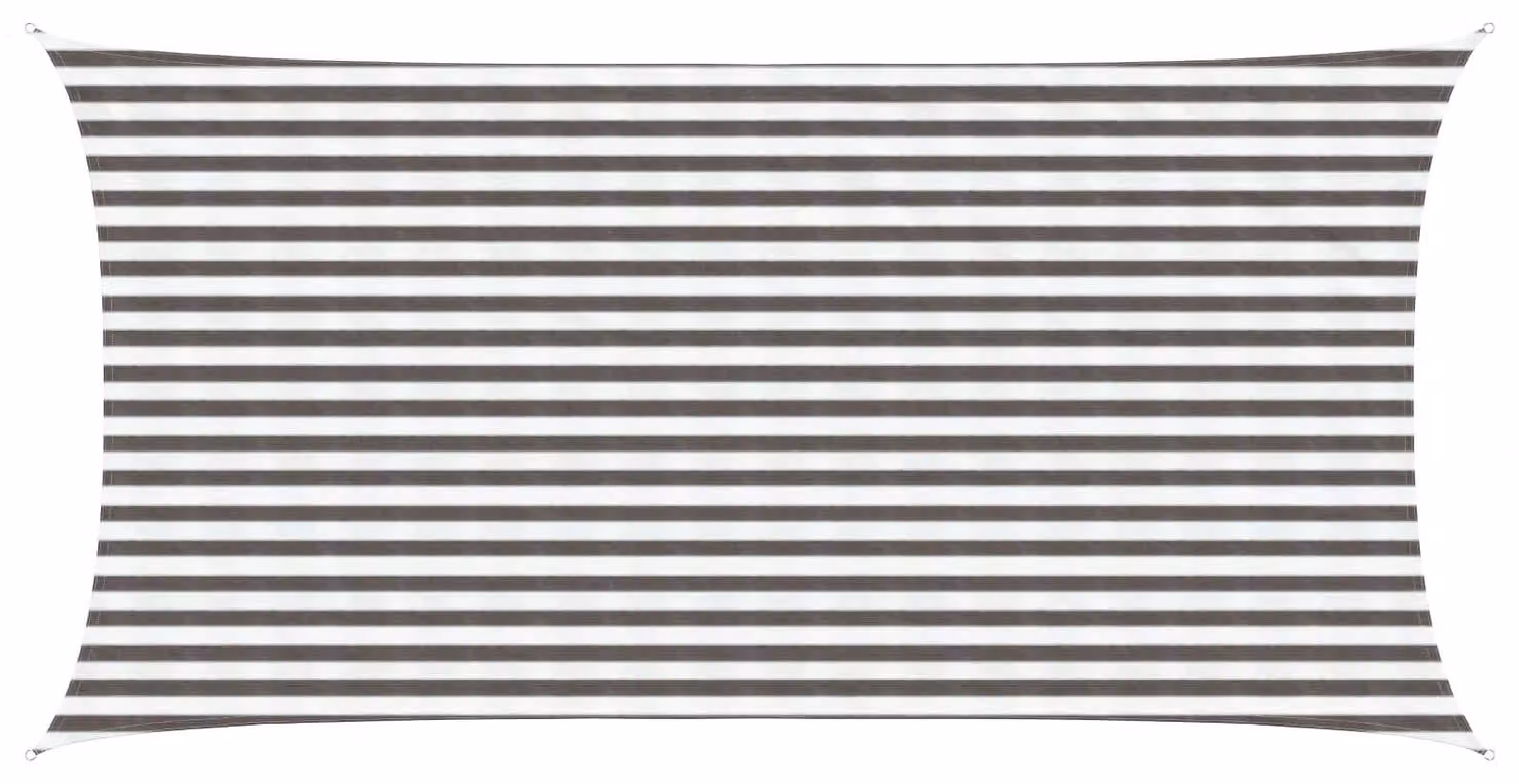 Telo Ombra Grigio chiaro e bianco 2,5 x 4,5 m HDPE
