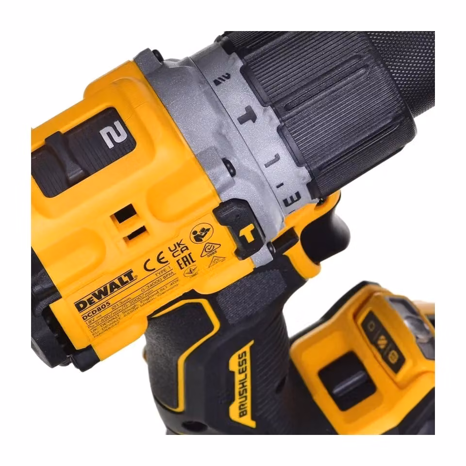 Avvitatore e trapano DeWalt DCD805P2T 18V con 2 batterie ricaricabili da 5,0Ah e sistema TSTAK, Giallo – 2