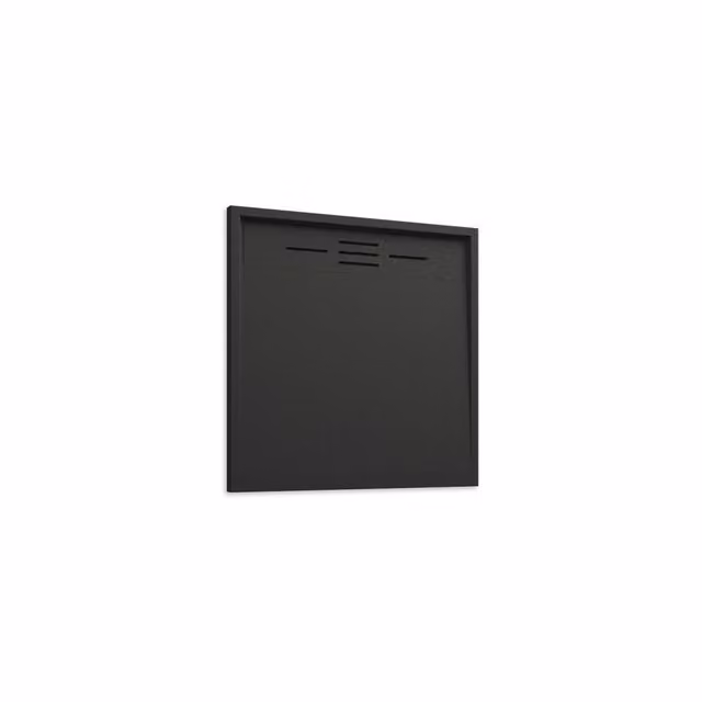 Piatto doccia quadrato Parama nero effetto pietra antiscivolo da incasso L/P: 80 x 80 cm – 1