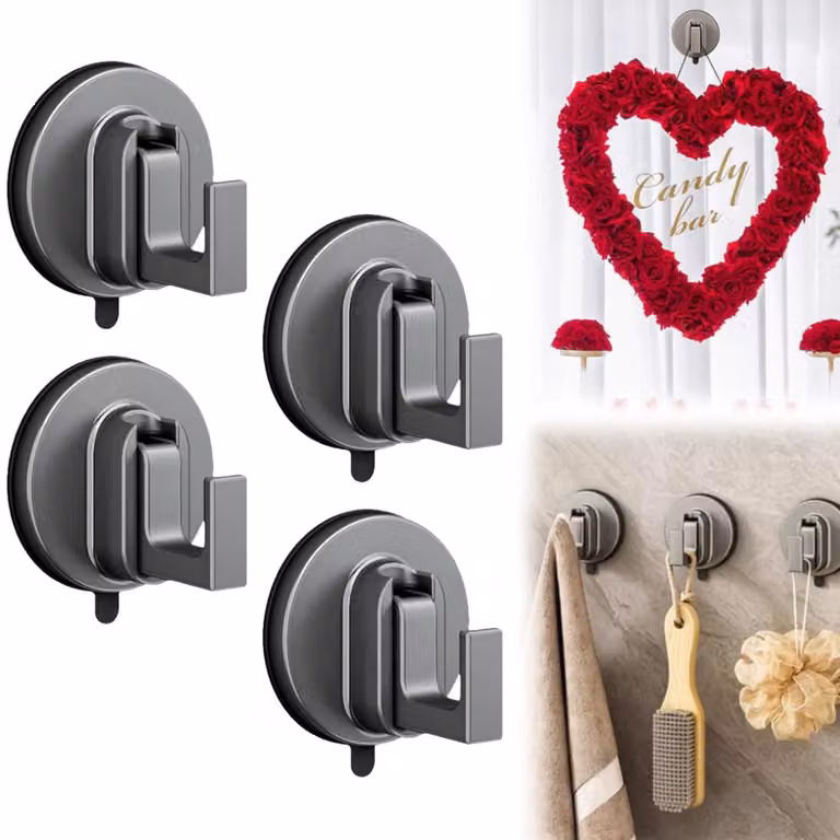 Ganci multiuso per porte e cucina - confezione da 4 pezzi