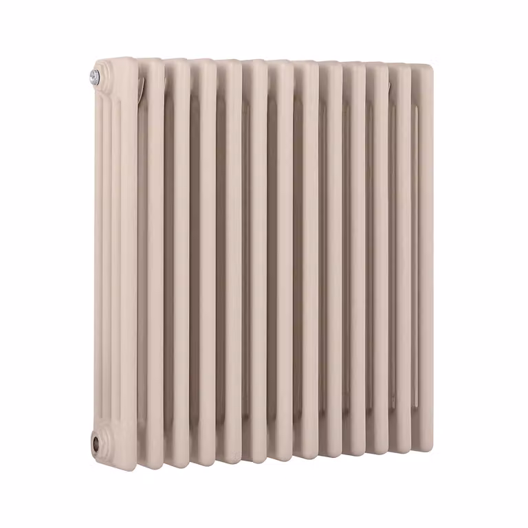 Radiatore Orizzontale a Colonne (4 Colonne) 600mm x 605mm - Rosa (Rose Petal Rosa) - Regent