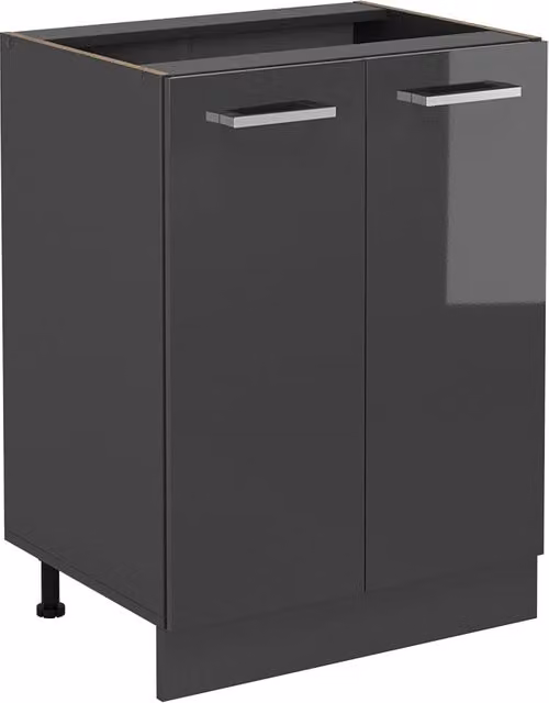 Mobiletto base cucina Vicco R-Line Antracite lucido, Larghezza: 60 cm – 1