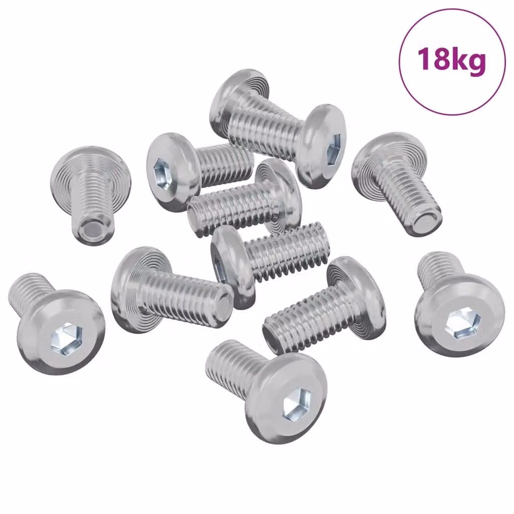 Set di 4865 viti a testa svasata Phillips vidaXL in acciaio lucido argento – 2