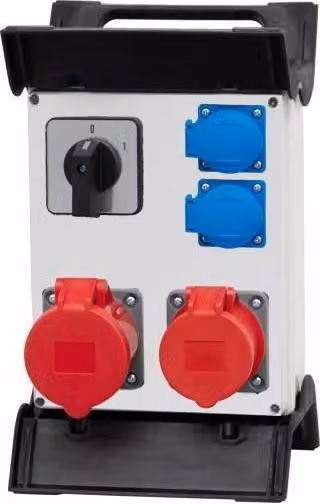 Distributore R-240 2x32A/5P, 2x230V, 0/1 su telaio in plastica