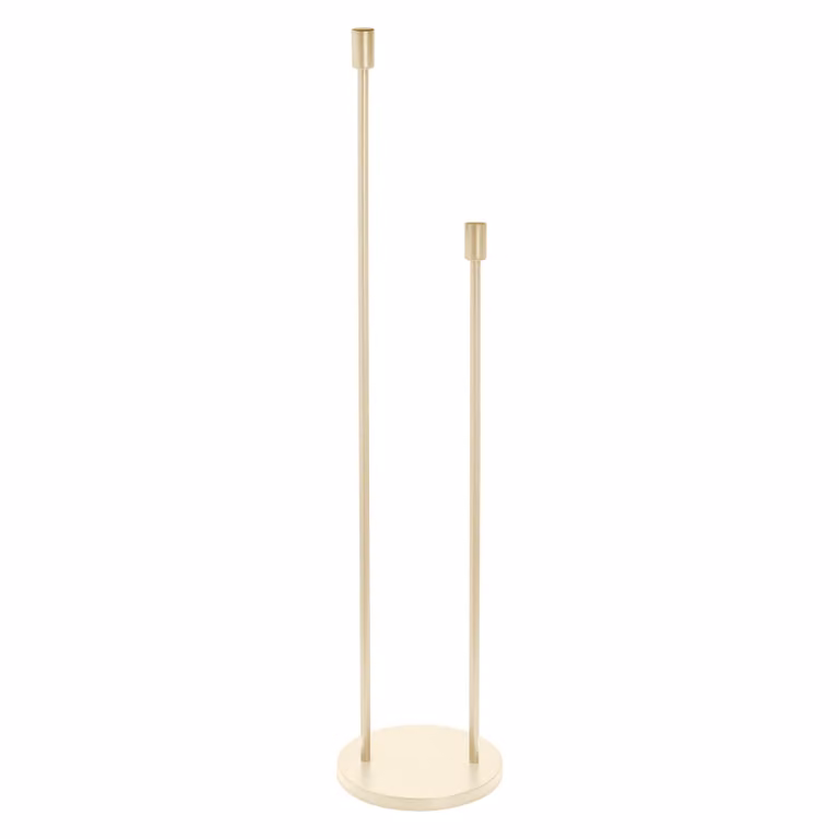 OSRAM DECOR STICK FLOOR lampada da terra, 2 x E27, beige, acciaio inossidabile, scenari di illuminazione personalizzati, ideale per le zone giorno, interruttore a pedale, design moderno, base E27, decorativa