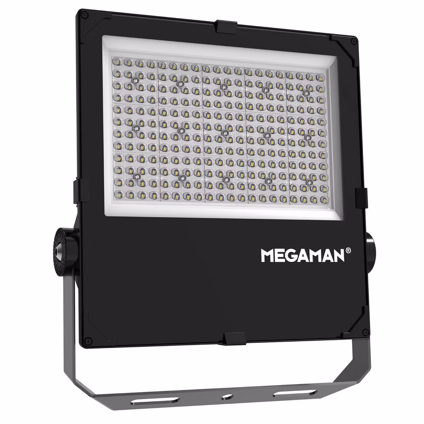 MEGAMAN Faretto da esterno a LED Hugo, 150 W, 4000 K, IP66 Hugo, Nero, Alluminio, Lampada LED da esterni