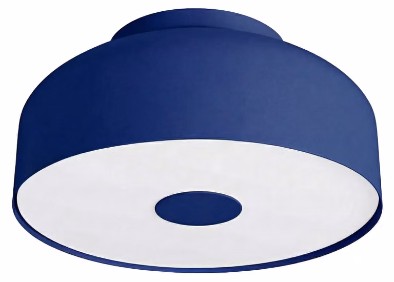 Plafoniera OMIQ blu oltremare 4xE27 15W acciaio/PVC 15x30x30 cm Sollux Lighting