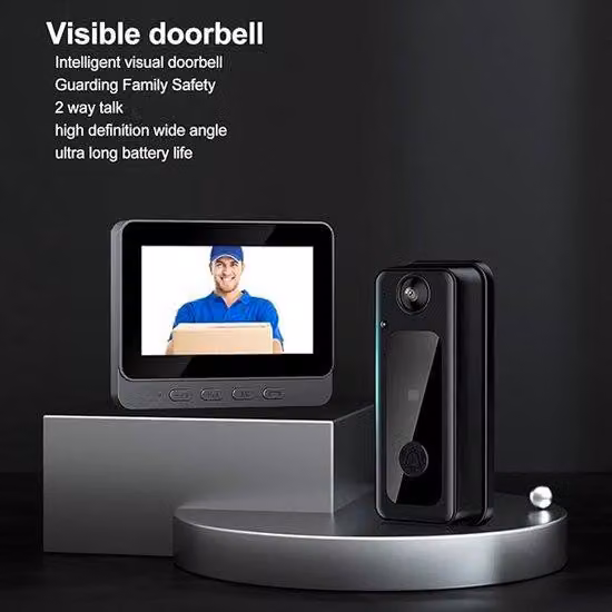 Videocamera wireless con monitor 1080p, visione notturna, Wi-Fi, zoom, audio a due canali