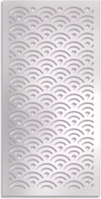 SUNNY - Pannello in PVC traforato - Parasole Misura: 98x198 cm, Colore: bianco