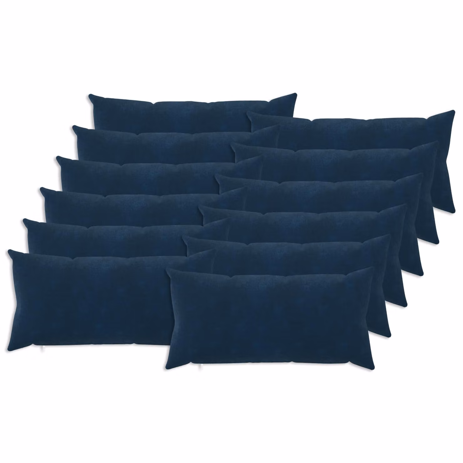 Set di 12 federe vidaXL HEERLEN blu in microfibra, L 40 cm x P 80 cm