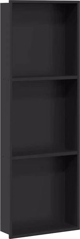 Nicchia per doccia Nero 92 x 32 x 10 cm Acciaio inossidabile