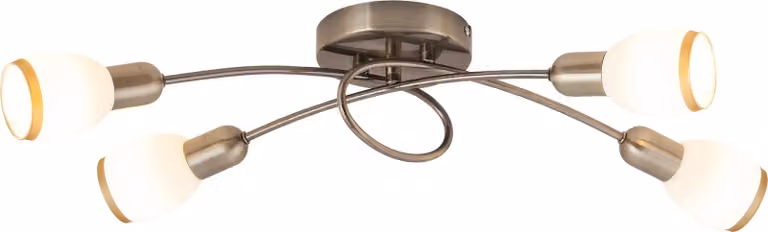 Lampada da soffitto per soggiorno E14 4x40W colore marrone 5973 Elite Rabalux