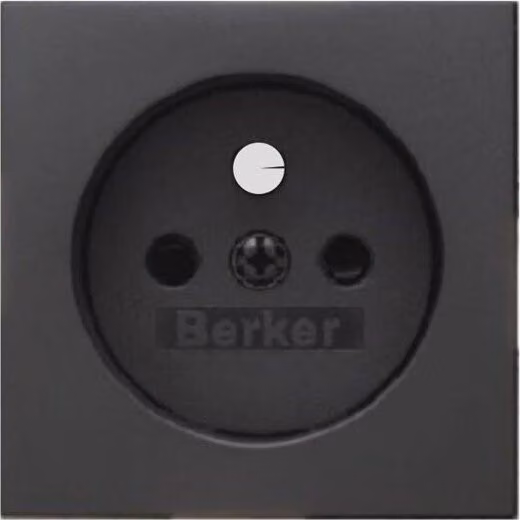 Telaio a 3 ingressi Q.3 alluminio velluto, laccato Berker 10136094