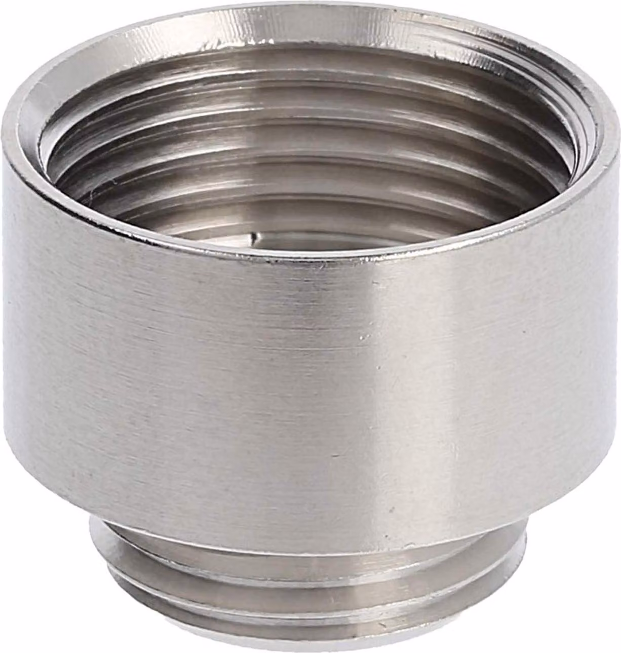 WISKA Raccordo M/M da M16x1,5 a M20x1,5 MRM-M16/M20 tondo ottone (CuZn) nichelato filettatura di collegamento 6,0 mm - 1