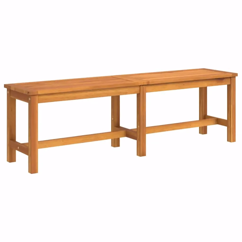 Panca da giardino in legno di acacia oliato marrone vidaXL L: 150 cm, P: 35 cm, H: 45 cm – 2