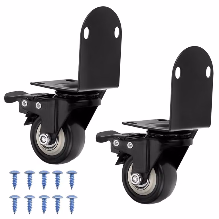 Omgoods - Set di 2 ruote girevoli con freno per mobili