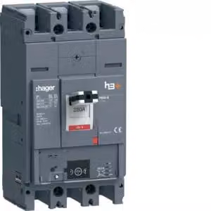 Hager, interruttore di potenza h3+ P630 Energy 3x250 A 70 kA HEW250NR