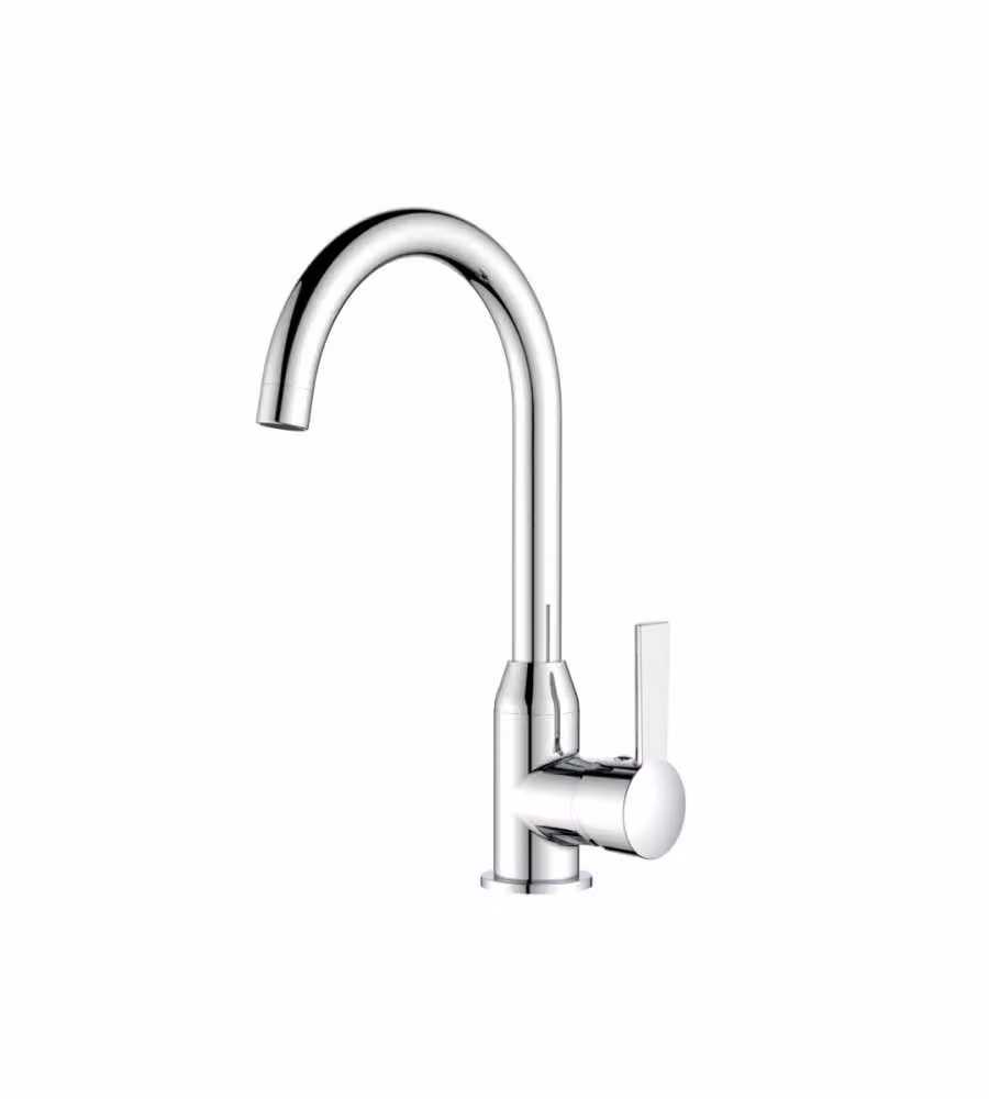 Idrobric Miscelatore Lavello da Cucina Bocca Alta Amsterdam Cromo 35mm