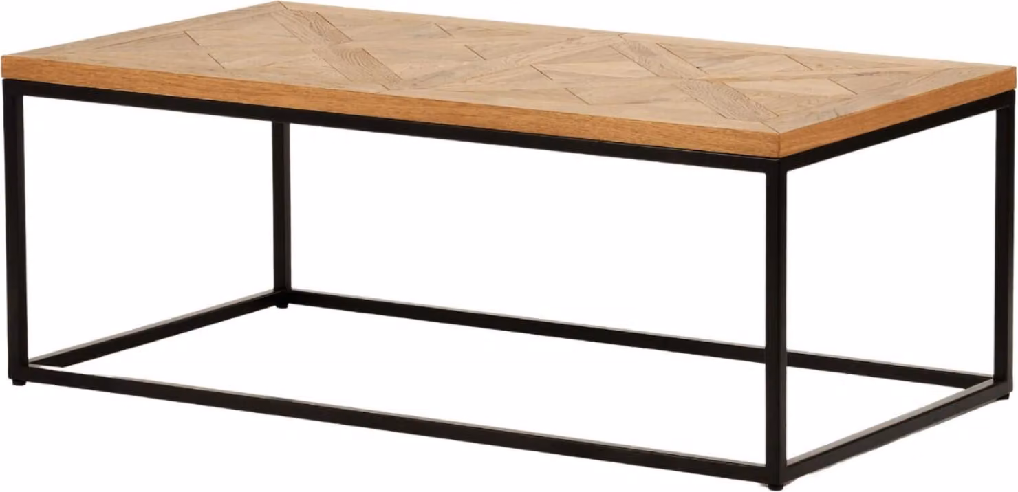 Tavolino FURNLUX Indus Oak And Graphite 114cm / Colore principale: Beige / Dimensioni: 114 x 42 x 60 cm