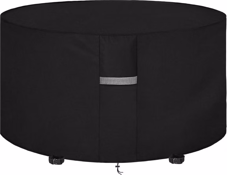 Dokon copertura per mobili da giardino 600D Oxford tessuto impermeabile rotondo Ø128x71cm