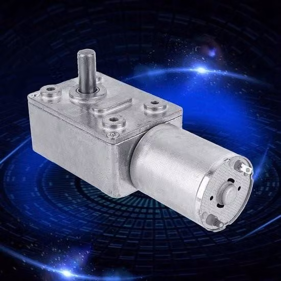 Motore elettrico ad alta potenza da 12 V con riduzione reversibile - Motore con ingranaggio a vite senza fine - 5 giri/min - Potente - Portatile.