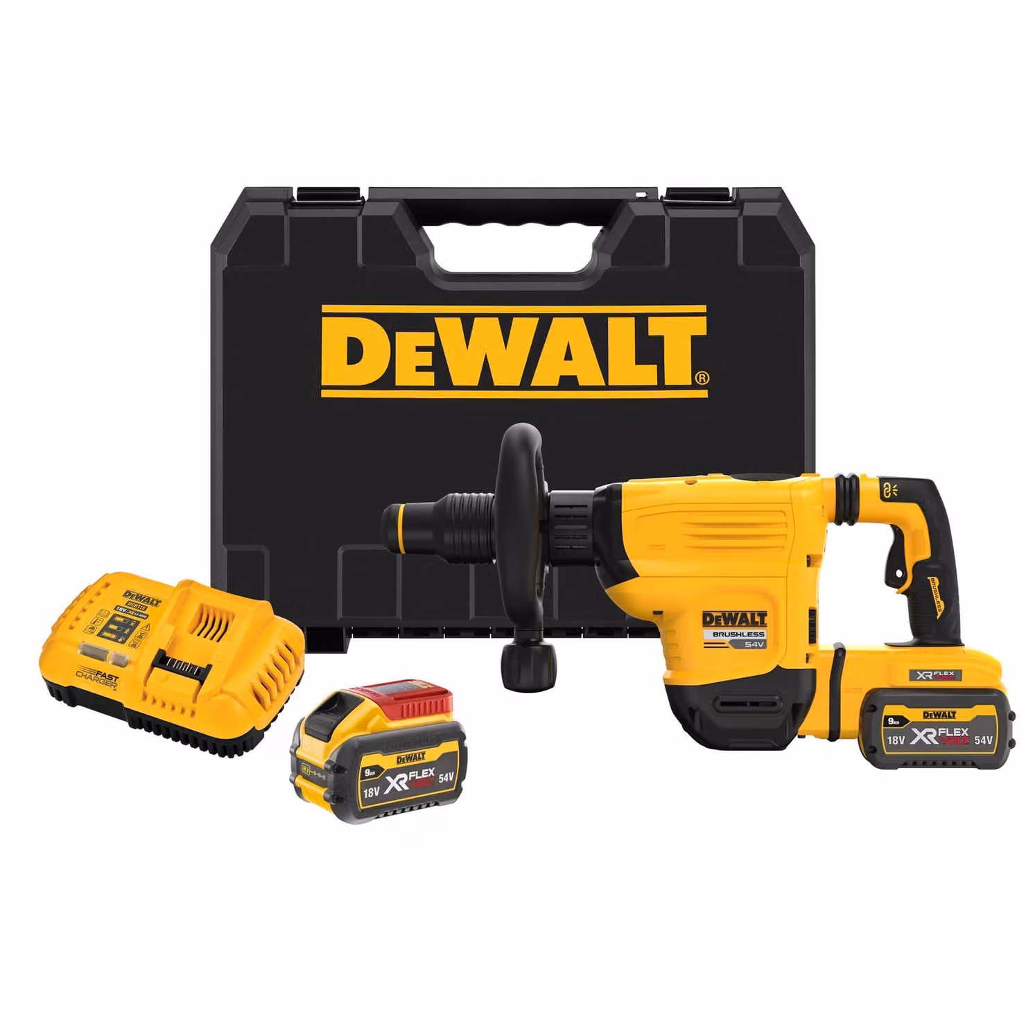 Martello demolitore Sds-Max 54V Li-Ion 2X9.0Ah, Dewalt Dch832X2-Qw Flexvolt