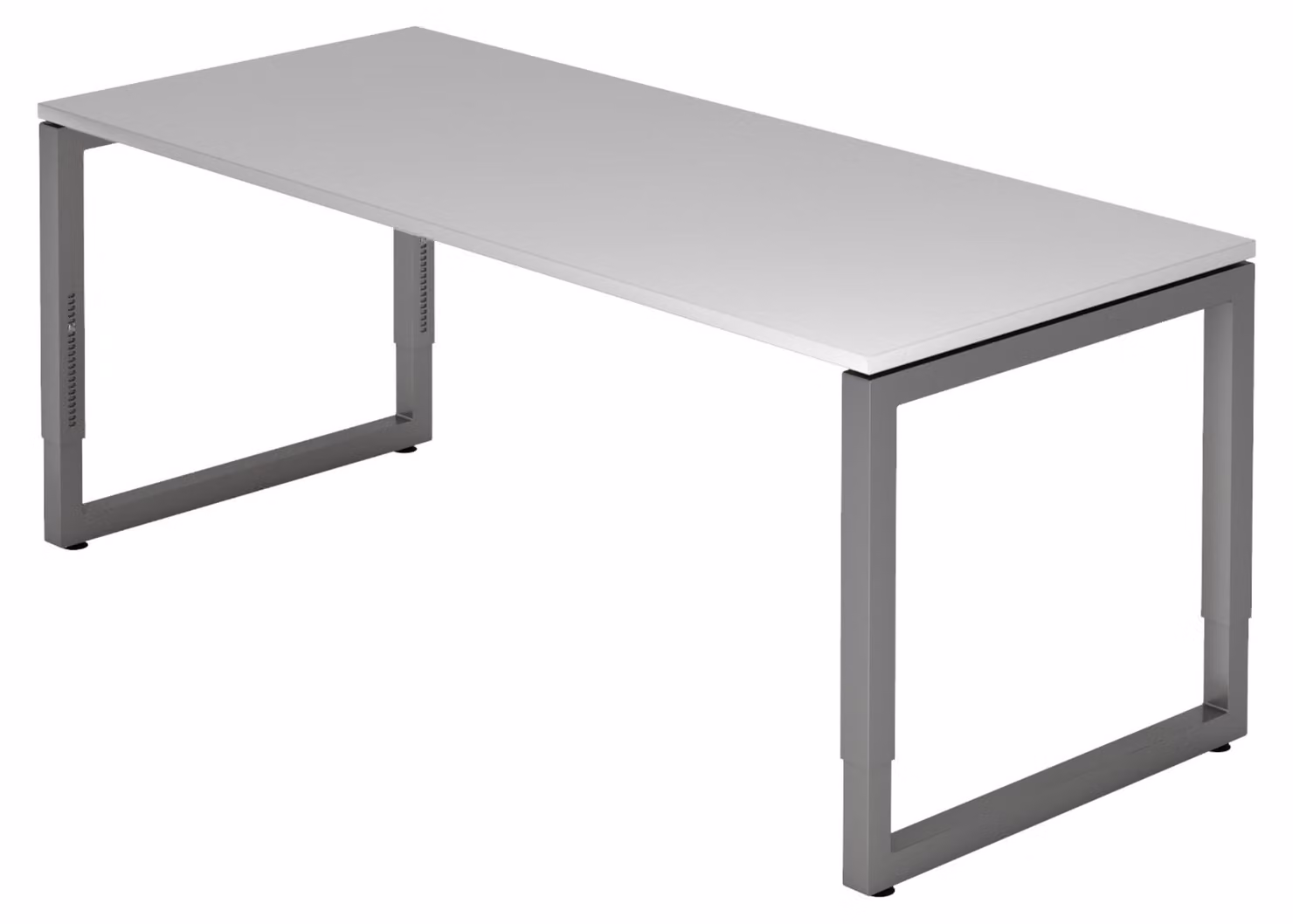 bümö Scrivania Serie-R - Struttura: grafite, decorazione: grigio, dimensioni: 180 x 80 cm