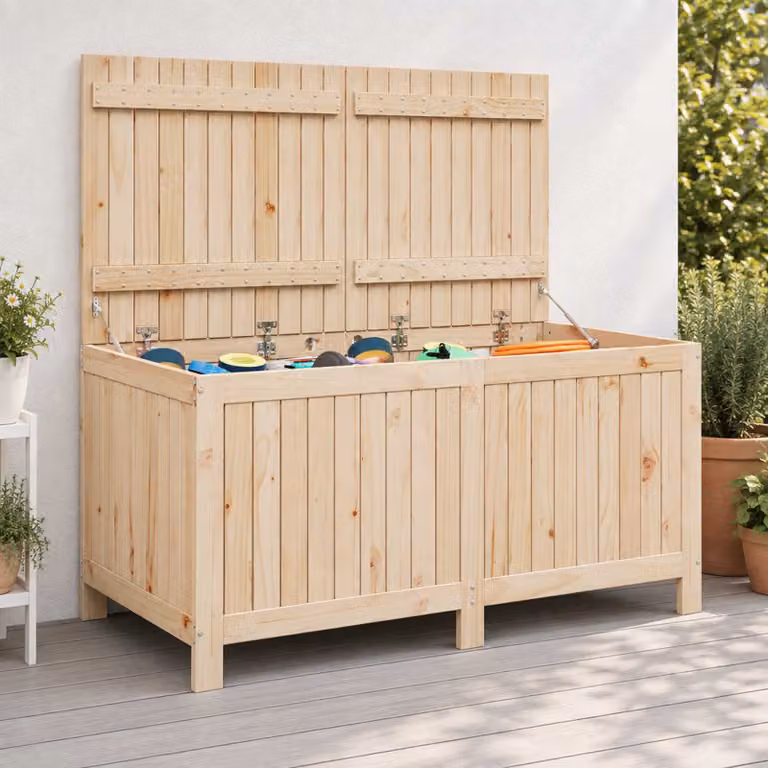 vidaXL Scatola di Stoccaggio per Giardino 359 L Legno Massello di Pino
