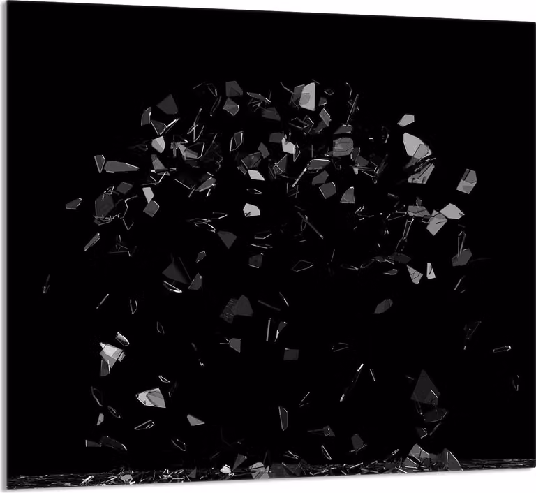 PIATTO IN VETRO PER CUCINA 65x60 Nero