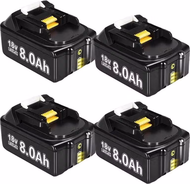 Batterie per utensili elettrici, capacità 8000mAh, compatibili con BL1830, 4STK 8.0Ah
