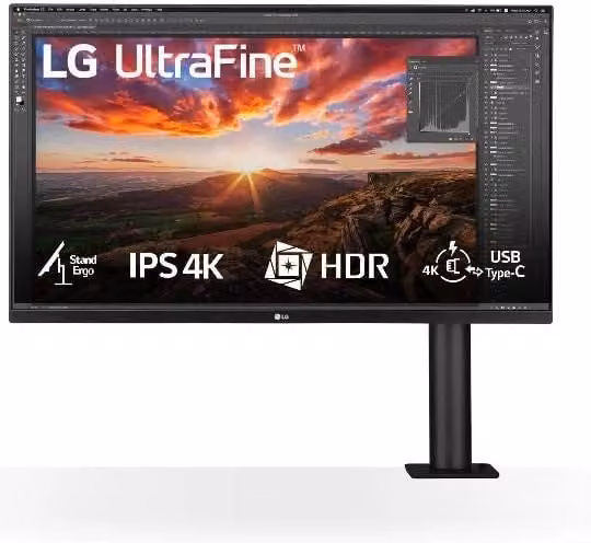 Monitor LG UltraFine Ergo 31,5" UHD 4K IPS 3840x2160 60Hz Nero 32BN88UK-B