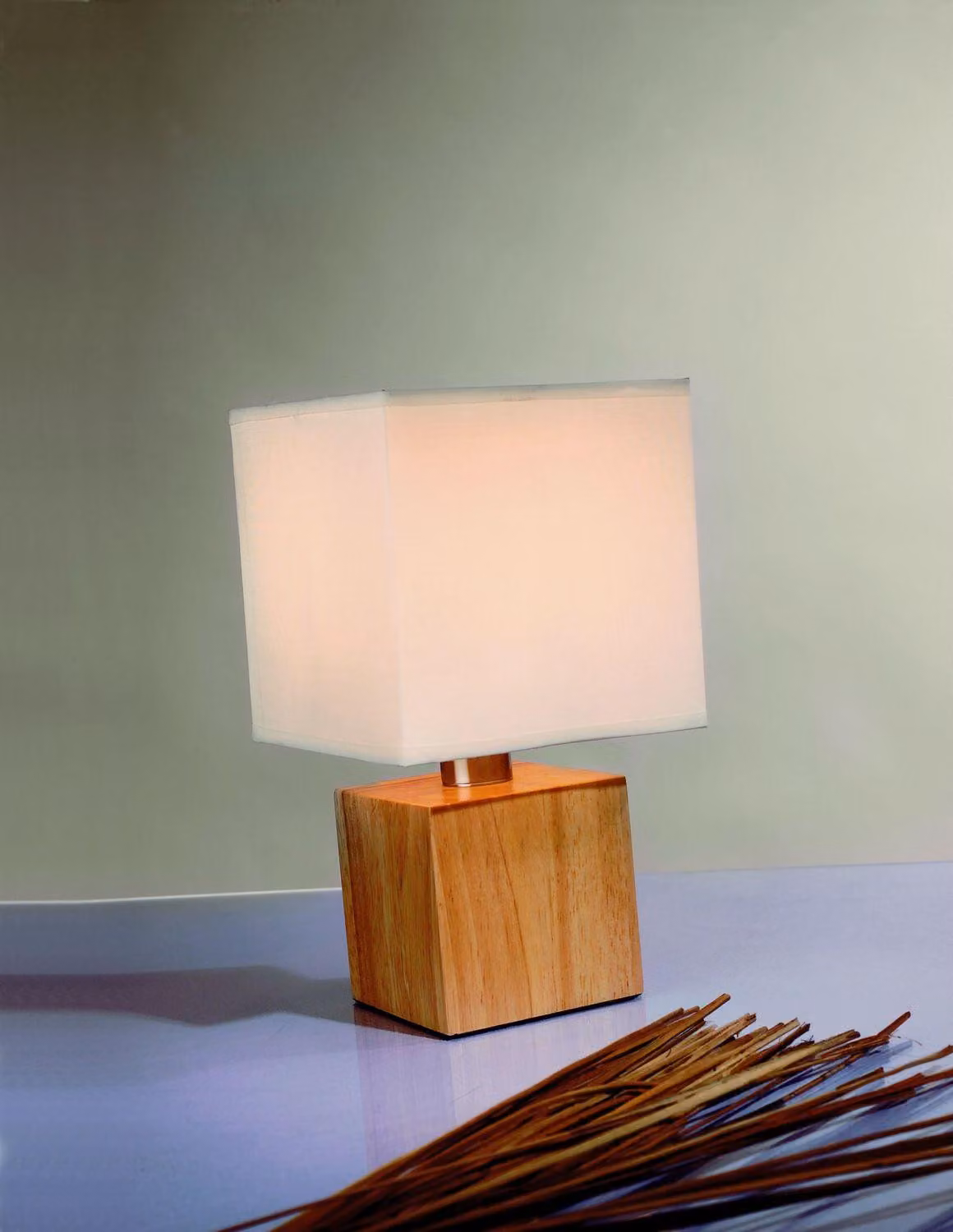 Lampada da tavolo Paulmann Table&Desk, con braccio regolabile, max. 1x40W, attacco E14, legno/bianco, 230V, struttura in legno/paralume in tessuto