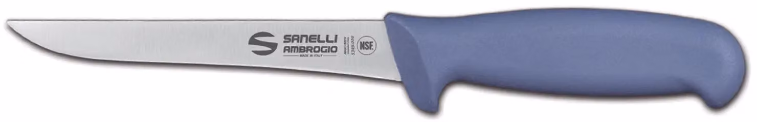 Coltello disosso stretto cm 14 blu linea Supra di Sanelli Ambrogio