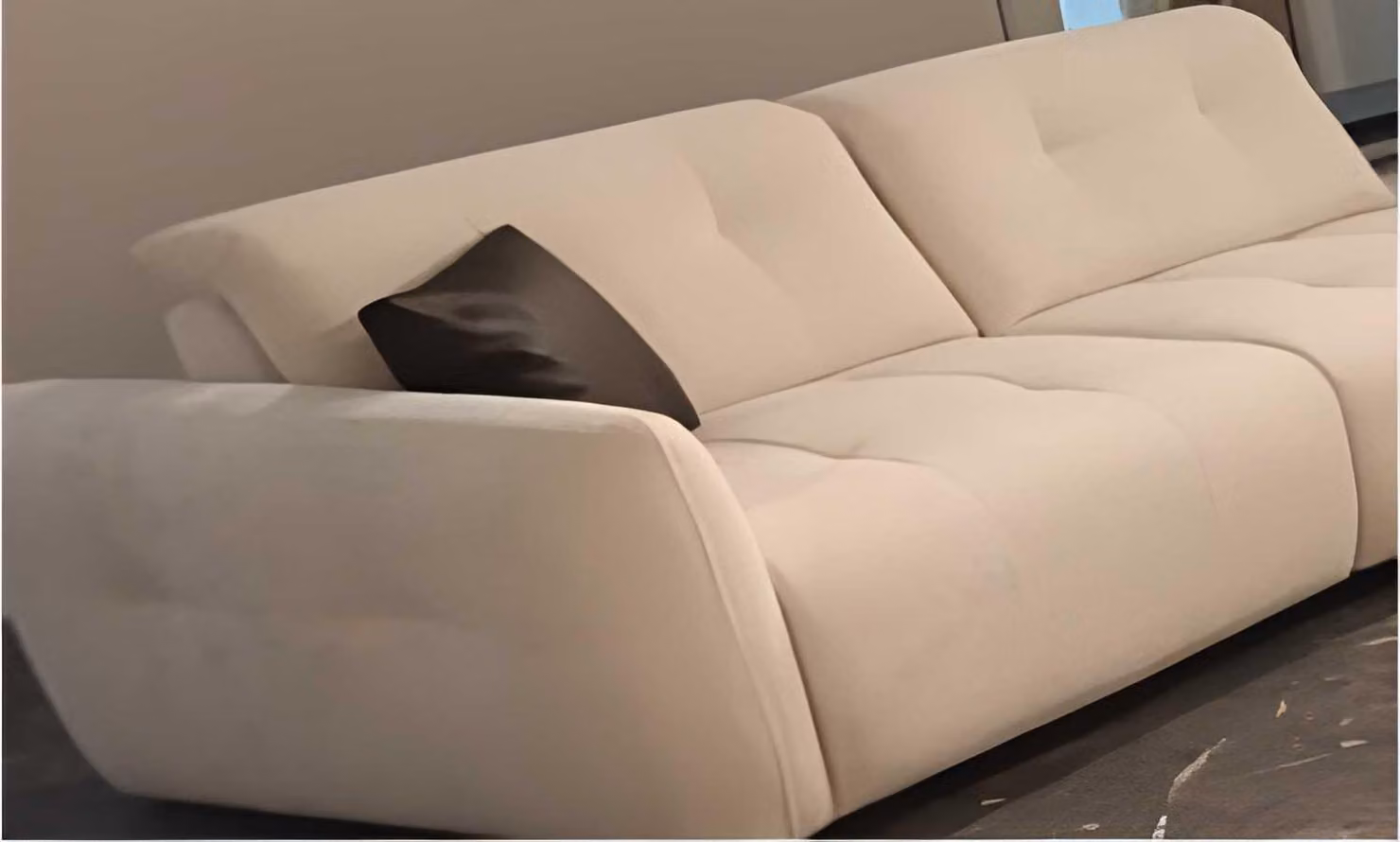 Elegantes Weißes Polstersofa Moderne Wohnzimmer 3-Sitzer Couch