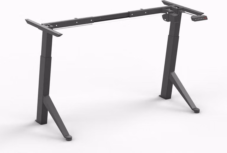 Telaio regolabile in altezza per scrivania da lavoro, con possibilità di seduta e posizione in piedi - Altezza: 70-115 cm - Larghezza: 110-160 cm - Materiale: metallo