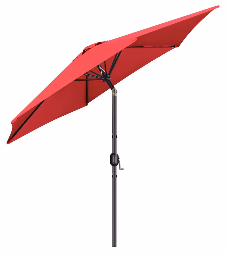 Solidchoice - Ombrellone rotondo con manovella e protezione UV