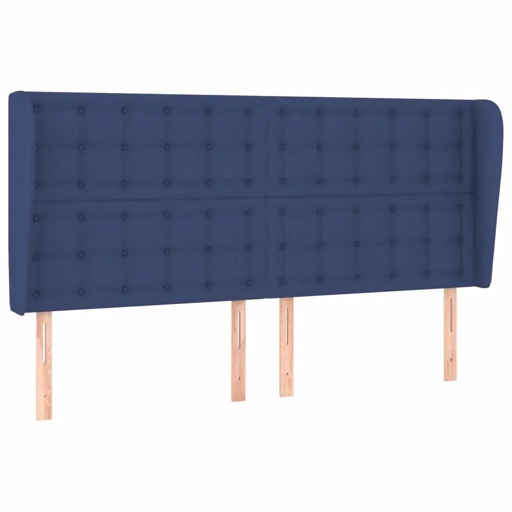 Testiera con Orecchie Design Mania in Tessuto Blu L: 203 cm, P: 23 cm, H: 118/128 cm – 2