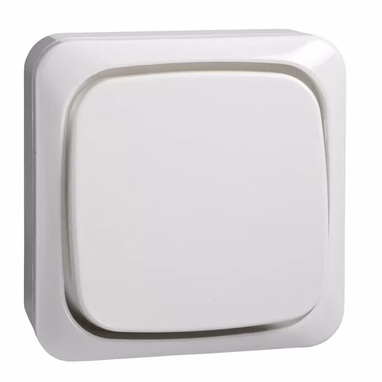 Pulsante AP rw 16A - Contatto interruttore pulsante 1 (NO) bianco 562104