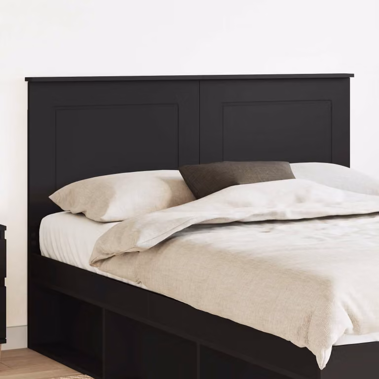 Testiera per letto vidaXL in legno ingegnerizzato, colore nero, Larghezza: 100 cm