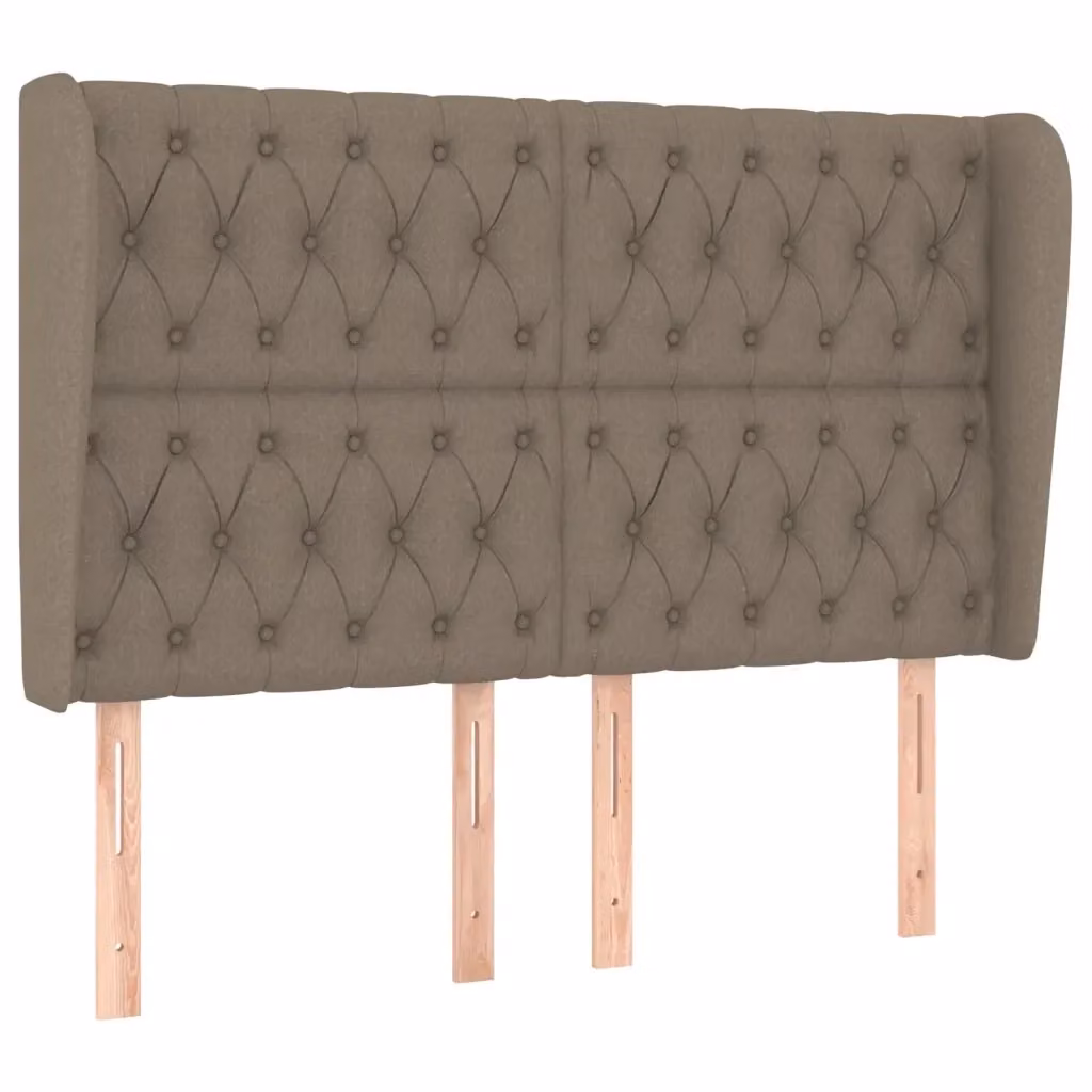 Testiera ad Orecchio vidaXL in Tessuto Beige L: 147 cm, P: 23 cm, H: 118/128 cm – 2