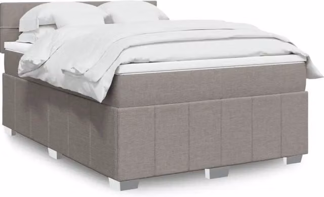 Letto Ibrido vidaXL con Struttura in Legno di Pino e Materasso in Tessuto, L/P/H: 140 x 200 cm, Colore Grigio