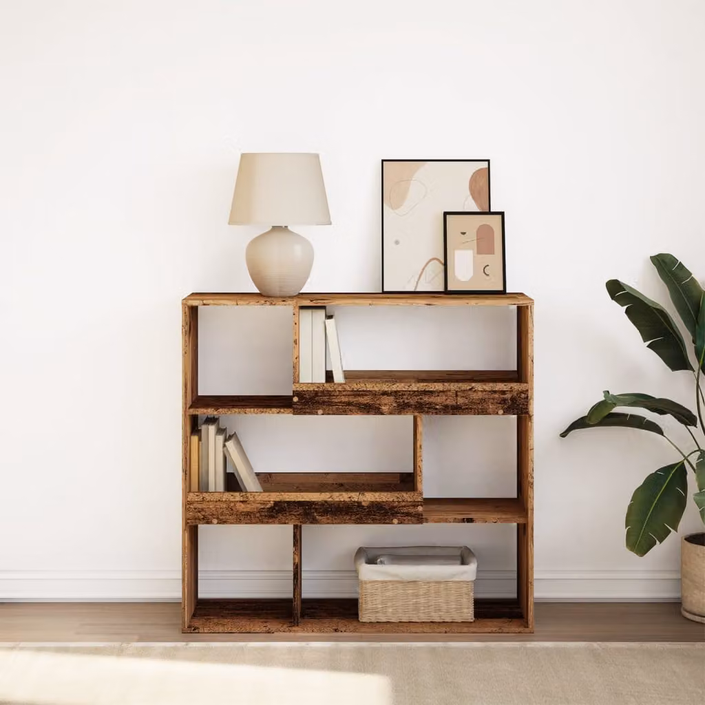 Libreria/Divisorio vidaXL in Legno Antico Marrone L: 100 cm, P: 33 cm, H: 94,5 cm