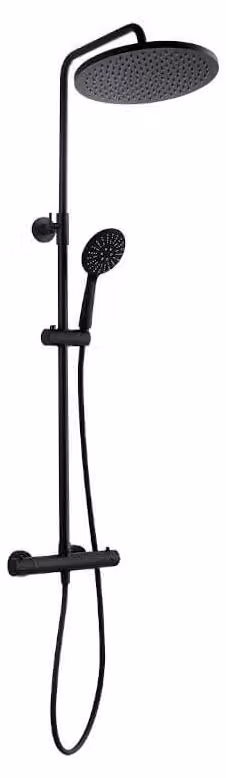 Set doccia Kuchinox BORO PKB_70TD con miscelatore termostatico, nero