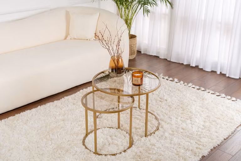 Skye Decor, Aurum - 60, 42 - Oro, Bronzo, Set tavolino, Oro, 100% metallo, 60 x 60 x 43 cm
