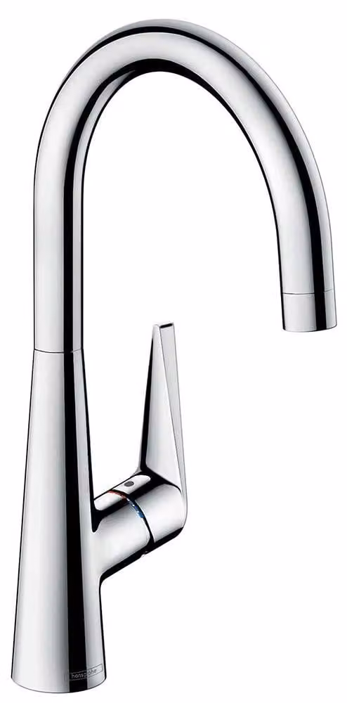 Miscelatore da cucina, girevole, altezza 260 mm, cromato, da montare con un foro