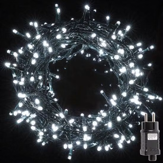 Ghirlanda luminosa a LED con spina - Impermeabile - 100 LED - Verde