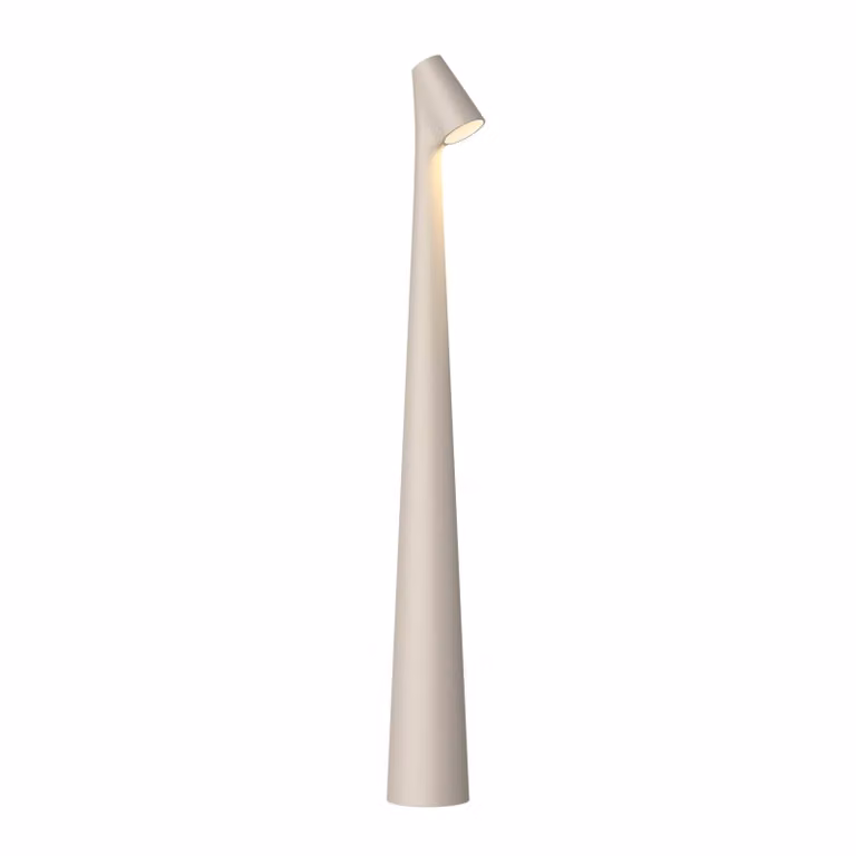 Vibia Lampada da tavolo di design Africa, dimmerabile, Crema / Ambra, Soggiorno / Sala da pranzo, Alluminio, Design, Lampada da tavolo