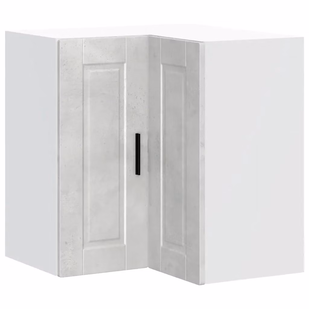 Pensile da cucina ad angolo Design Mania in MDF opaco grigio e bianco, L: 57 cm, P: 57 cm, H: 60 cm