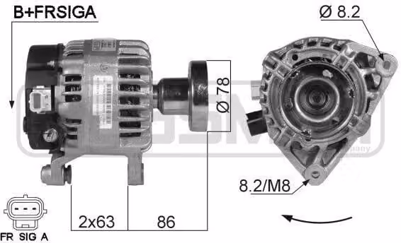 ERA 210013A Alternatore 90 A 14 V per FORD FOCUS (DAW, DBW), FOCUS Station Wagon (DNW), FOCUS Berlina (DFW), Focus Mk1 Furgone / Station Wagon (DNW)